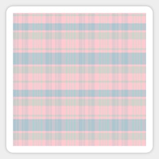 Pastel Aesthetic Calan 1 Hand Drawn Textured Plaid Pattern Sticker